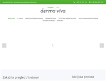 Tablet Screenshot of dermaviva.rs